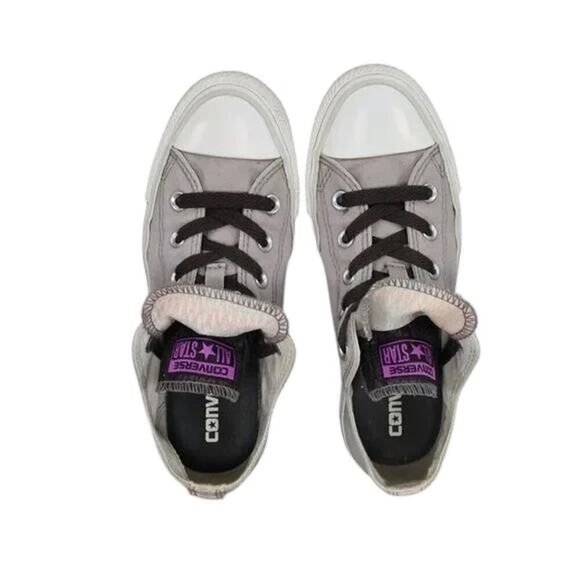 Converse Shoes Womens 6 Sneakers Casual Chuck Taylor All Star Double Tongue Gray - Picture 10 of 12